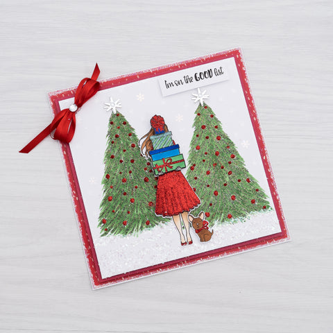 Chloes Creative Cards Die & Stamp Set - This Girl Loves Christmas