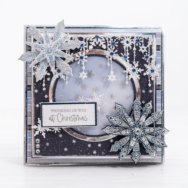 Chloes Creative Cards Metal Die Set – Crystal Snowflake Border