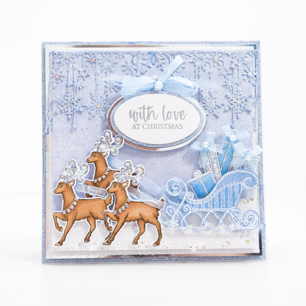 Chloes Creative Cards Die & Stamp Set – Reindeer & Sleigh