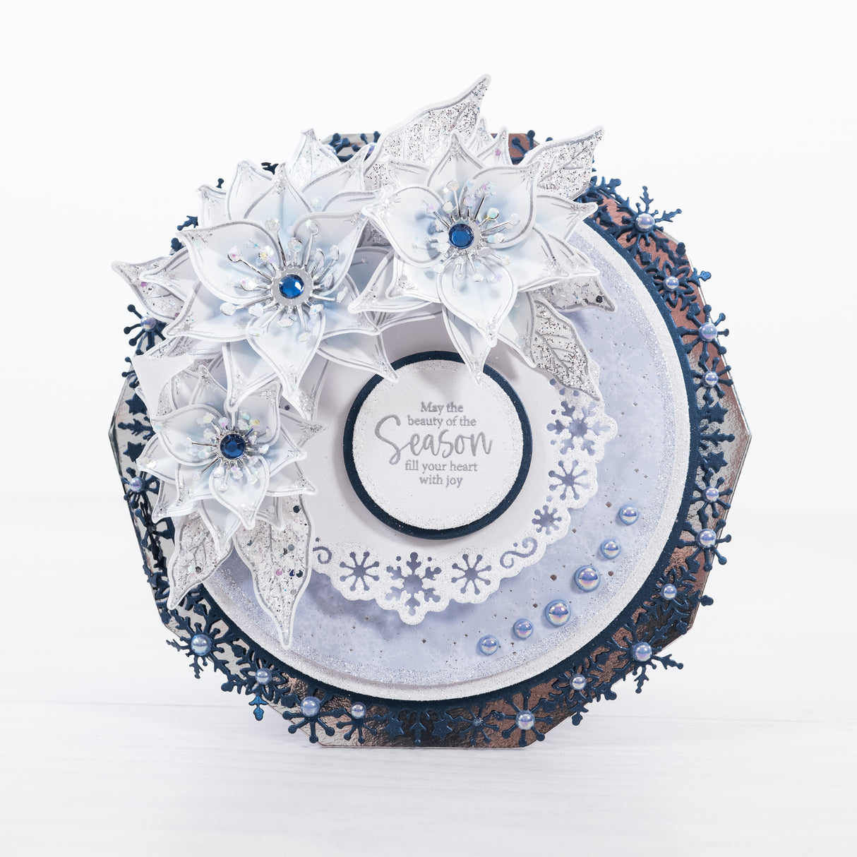 Chloes Creative Cards Die & Stamp Set - Christmas Magnolia