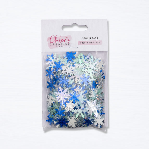 Chloes Creative Cards Sequins - Frosty Christmas