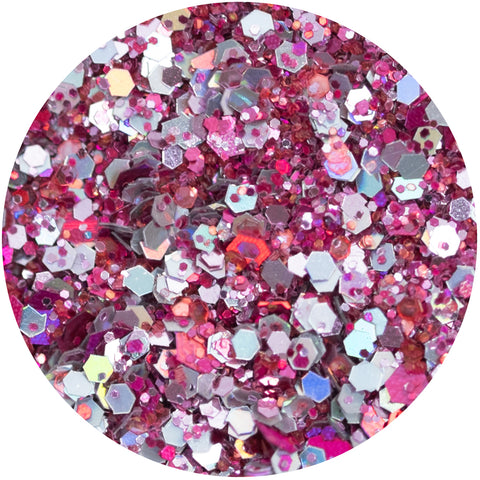 Hot Pink Sparkle Sparkelicious Glitter 1/2oz Jar
