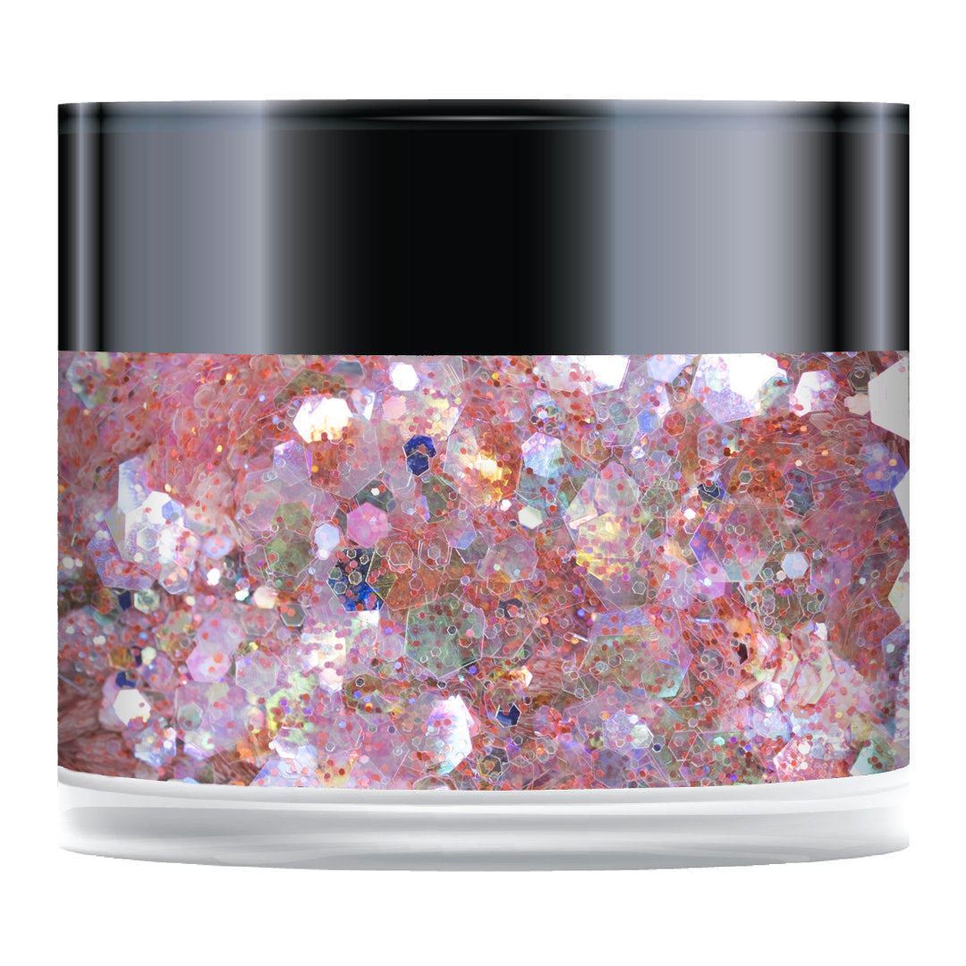 Rainbow Red Sparkelicious Glitter 1/2oz Jar