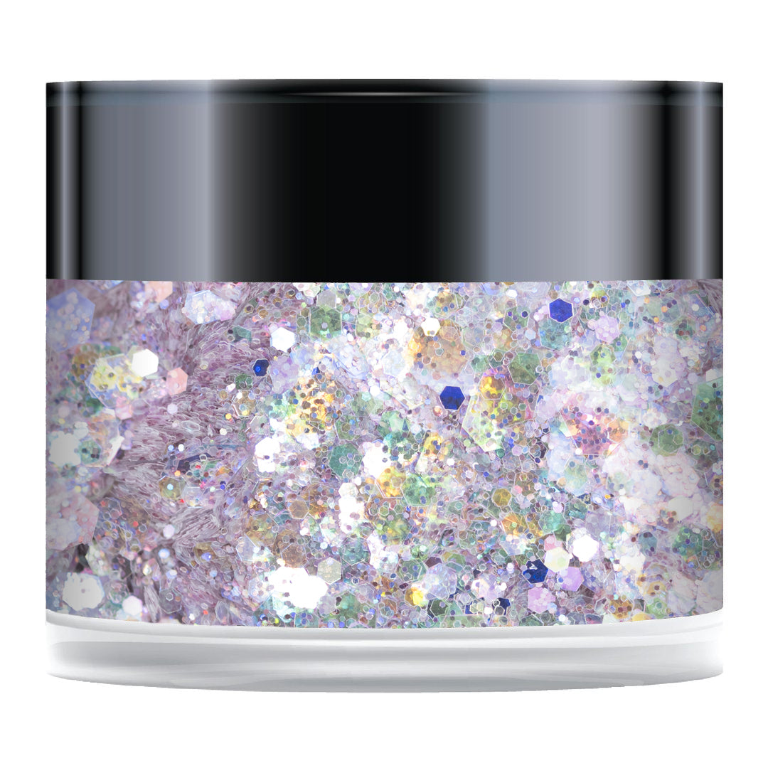 Sparkelicious Glitter im 1/2-oz-Glas in Regenbogenviolett