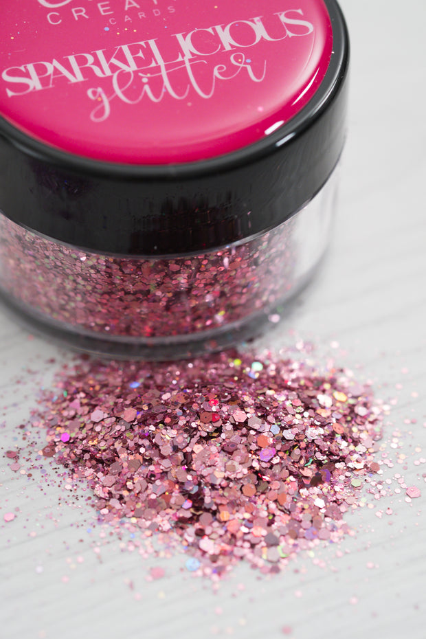 Sweet Pink Sparkelicious Glitter 1/2oz Jar