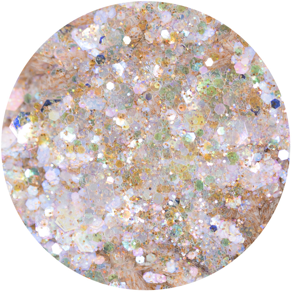 Sparkelicious Glitter im 1/2-oz-Glas in Regenbogenorange