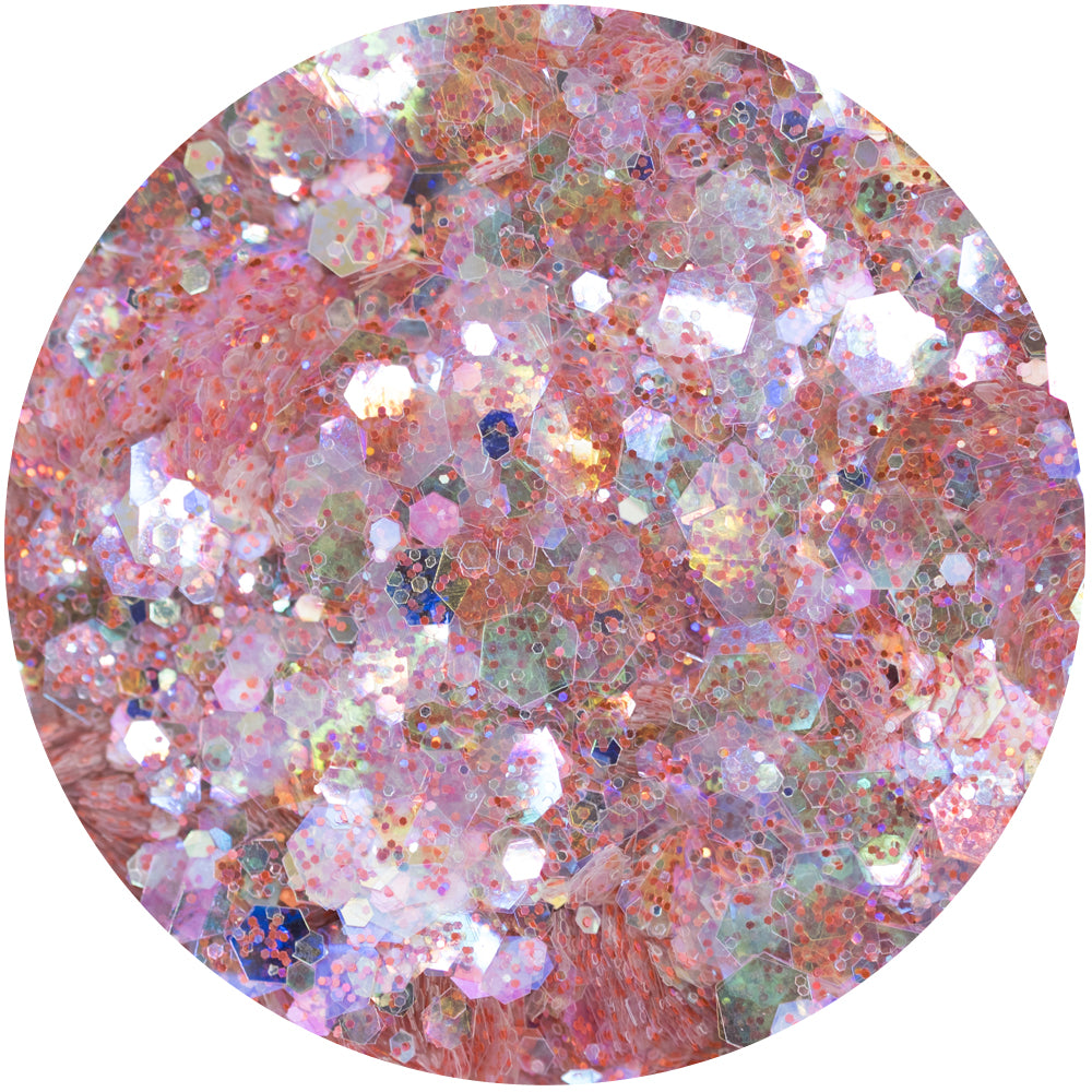 Rainbow Red Sparkelicious Glitter 1/2oz Jar
