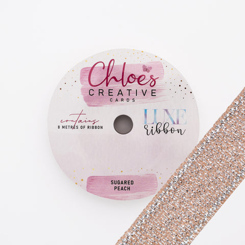 Chloes Creative Cards Luxe Ribbon (8m) Sugared Peach