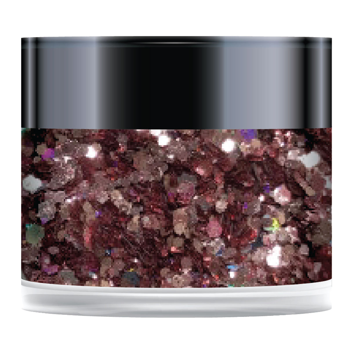 Paillettes Sparkelicious Champagne rose en pot de 1/2 oz