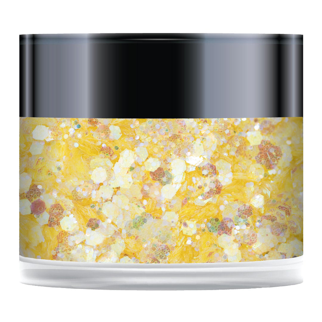 Paillettes Sparkelicious Lemon Drop en pot de 1/2 oz