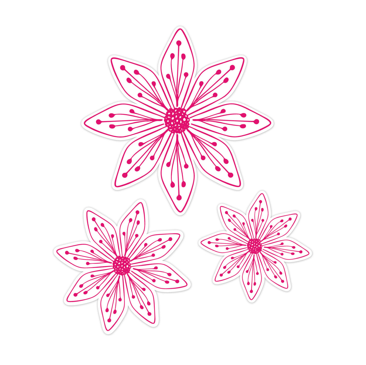 Ensemble de matrices et tampons Chloes Creative Cards - Fleur de clématite