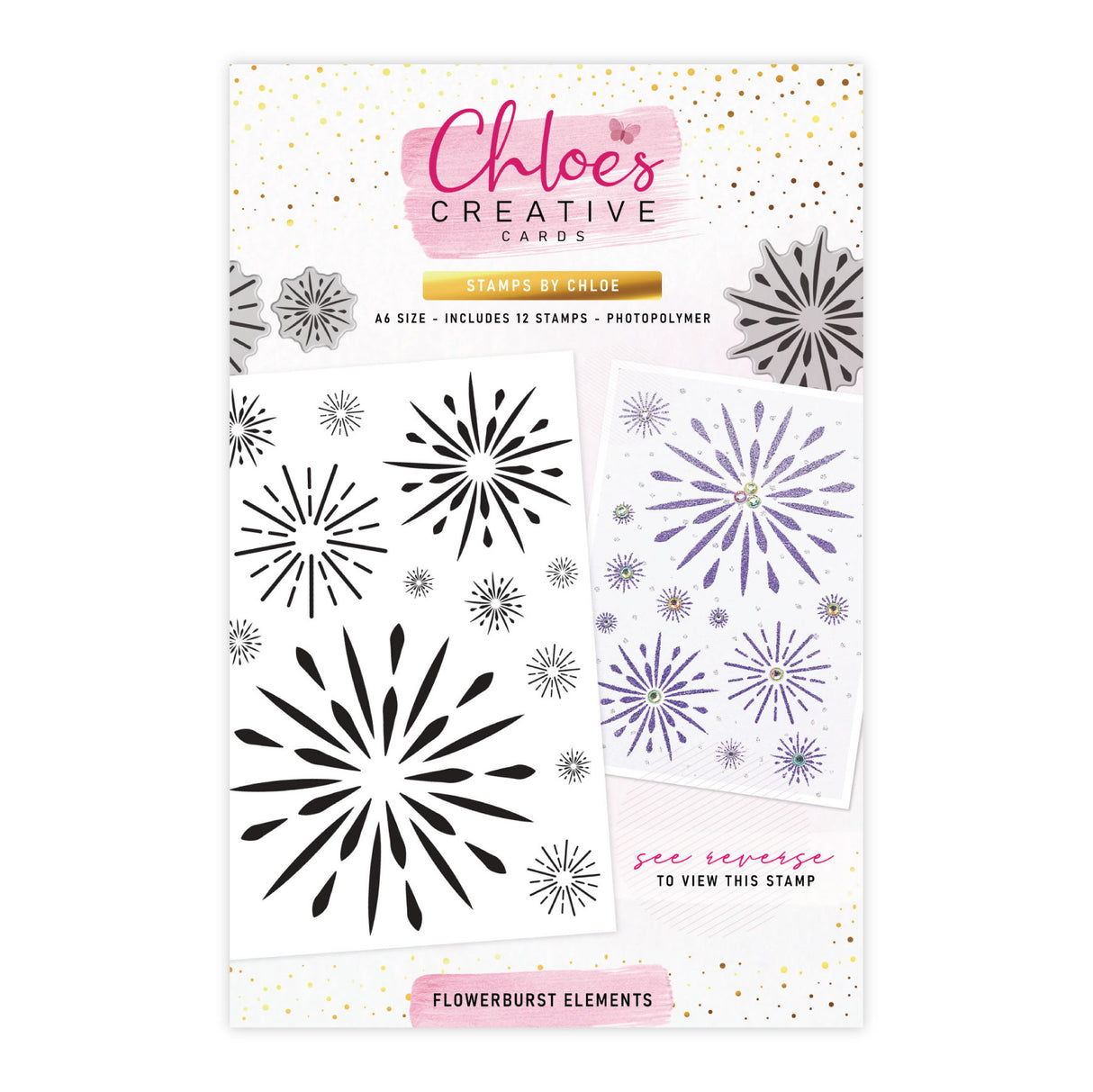Stamps by Chloe – Transparenter Stempel „Flowerburst Elements“