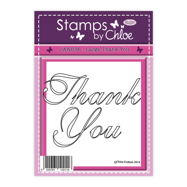 Stamps by Chloe Large Thank You Clear Stamp