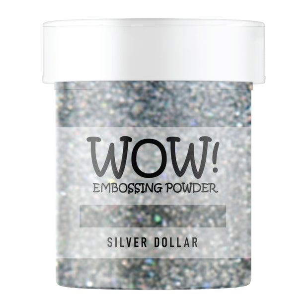 Stamps by Chloe WOW Embossing Glitter Silver Dollar Large Jar
