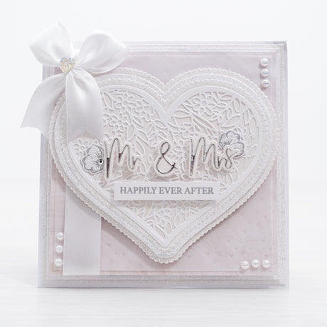 Chloes Creative Cards Die & Stamp Set - Wedding Sentiment Builder