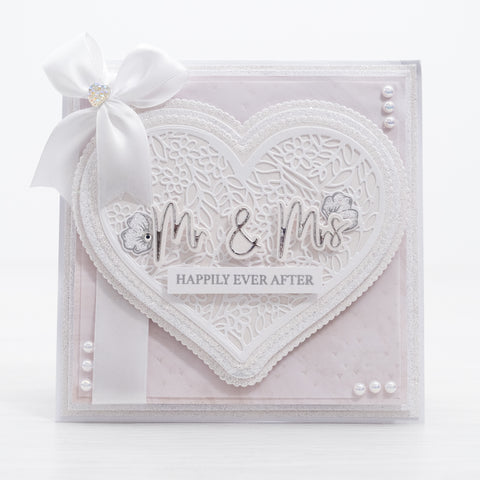 Chloes Creative Cards Die & Stamp - Wedding Sentiment Builder